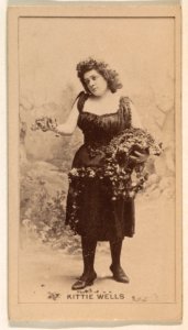 Kittie Wells, from the Actresses series (N245) issued by Kinney Brothers to promote Sweet Caporal Cigarettes MET DP859853