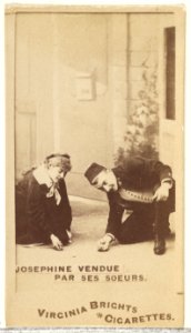 Josephine Vendue, Par Ses Soeurs, from the Actors and Actresses series (N45, Type 1) for Virginia Brights Cigarettes MET DP830086