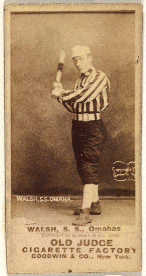 Joseph R. "Joe" Walsh, Shortstop, Omaha Omahogs- Lambs, from the Old Judge series (N172) for Old Judge Cigarettes MET DP846347