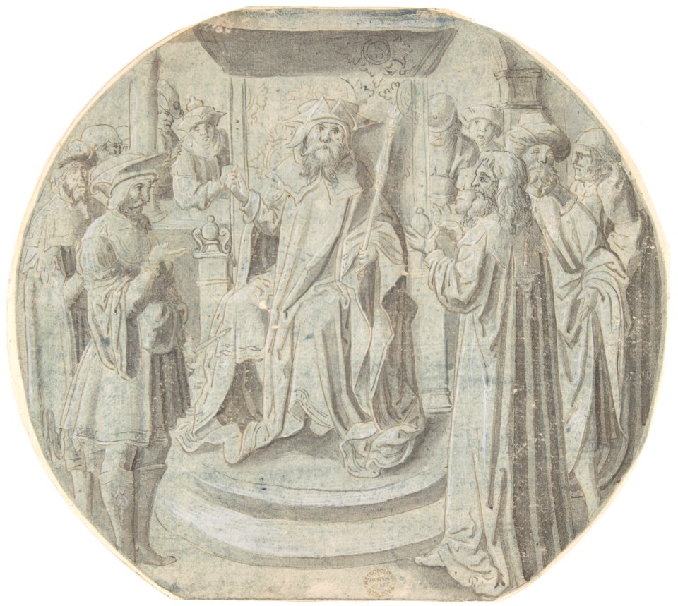 King Ahasuerus in Council MET DP801389