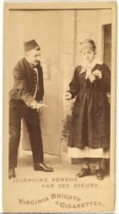 Josephine Vendue, Par Ses Soeurs, from the Actors and Actresses series (N45, Type 1) for Virginia Brights Cigarettes MET DP830085