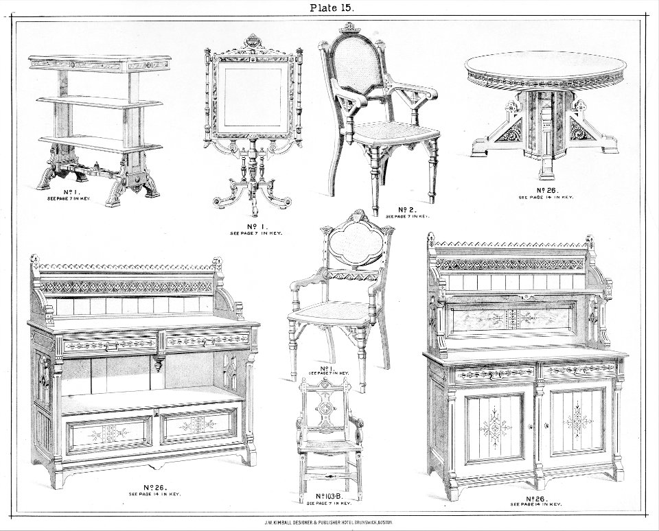 Kimball's Book of Designs- Furniture and Drapery. MET MM82675