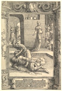 Jael Killing Sisera, ornamental frame MET DP819144