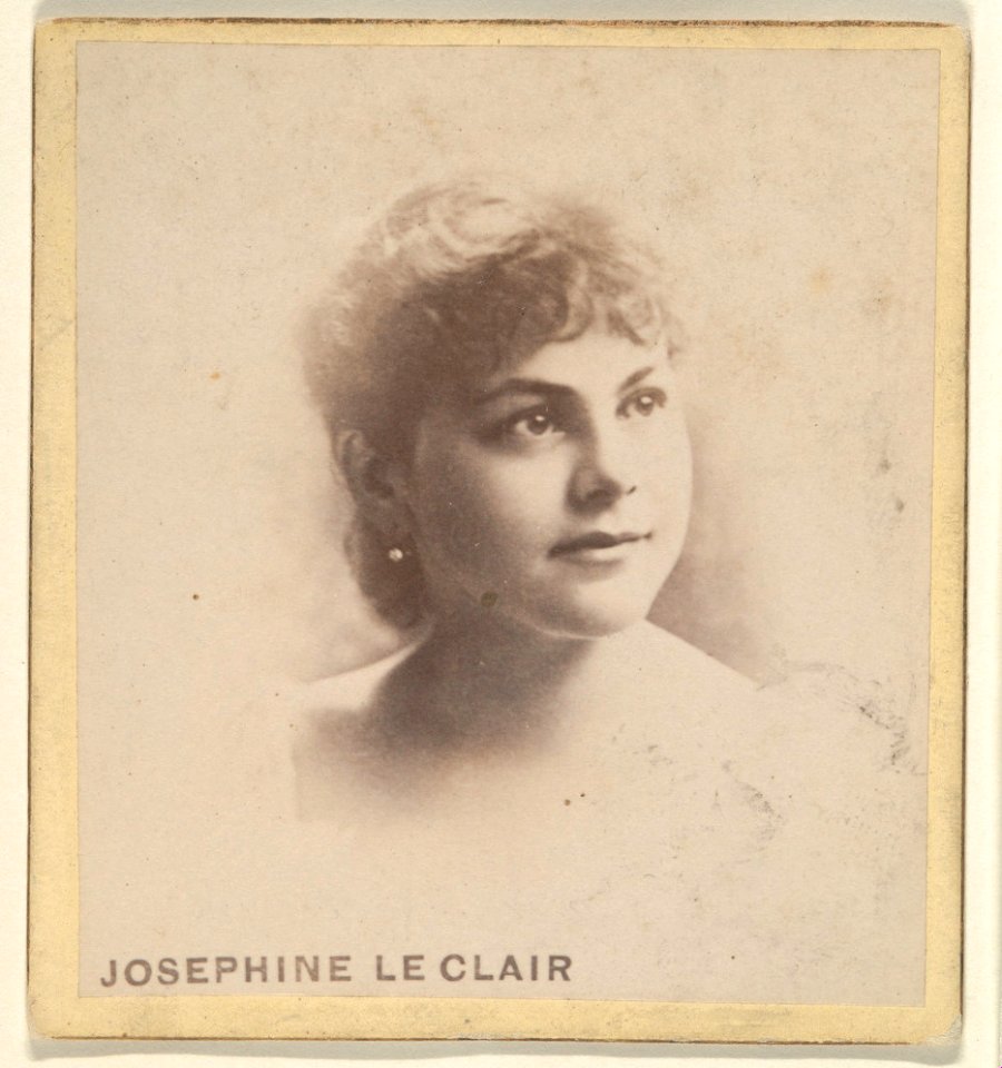 Josephine LeClair, from the Actresses series (N246), Type 2, issued by Kinney Brothers to promote Sporting Extra Cigarettes MET DP860108