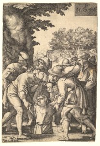 Joseph lowered into a well by his brothers, from the series 'The Story of Joseph' MET DP828521