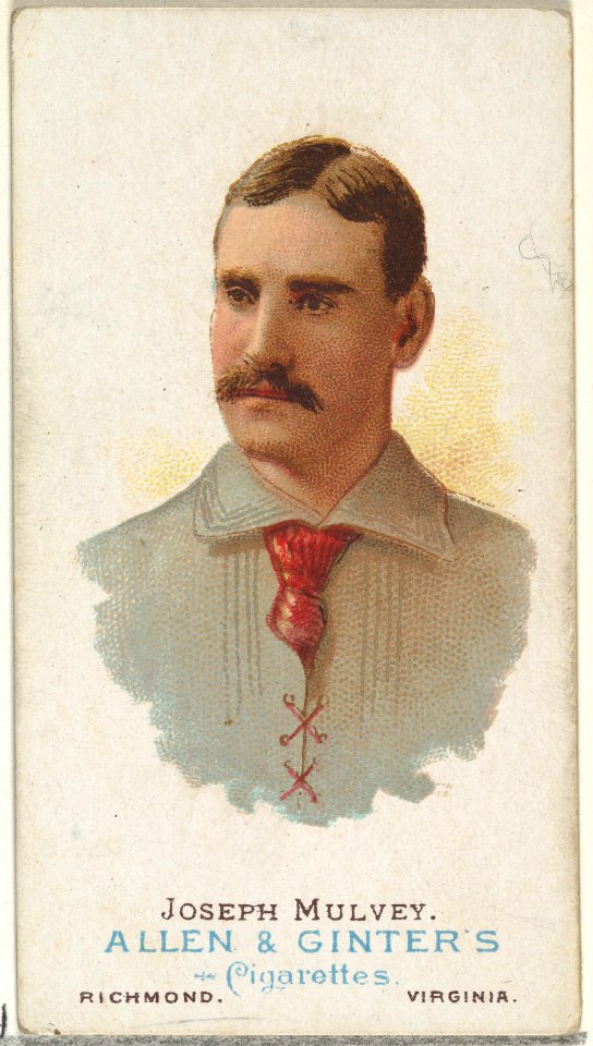 Joseph Mulvey, Baseball Player, from World's Champions, Series 1 (N28) for Allen & Ginter Cigarettes MET DP838204