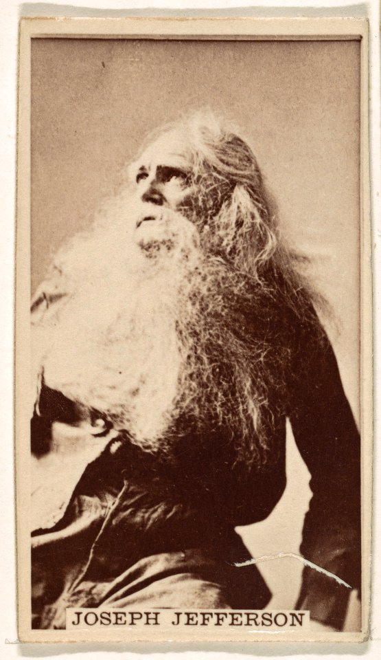 Joseph Jefferson, from the Actresses series (N245) issued by Kinney Brothers to promote Sweet Caporal Cigarettes MET DP859937