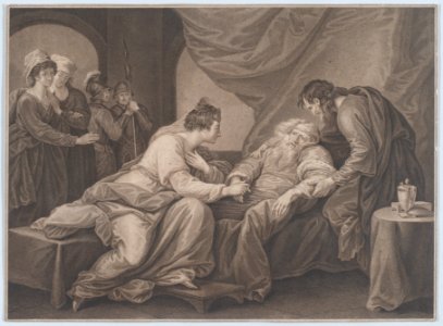 King Lear and Cordelia (Shakespeare, King Lear, Act 4, Scene 7) MET DP860144
