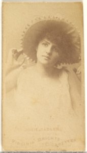 Josie Sadler, from the Actors and Actresses series (N45, Type 1) for Virginia Brights Cigarettes MET DP829917