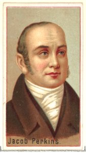 Jacob Perkins, printer's sample for the World's Inventors souvenir album (A25) for Allen & Ginter Cigarettes MET DP838844