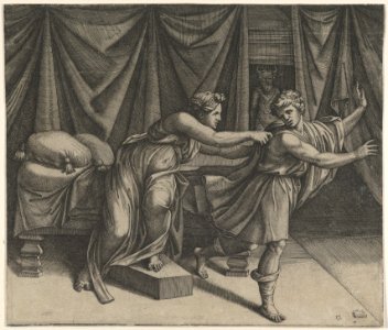Joseph fleeing from Potiphar's wife MET DP852716