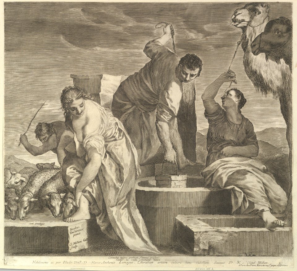 Jacob Draws Water for Rachel's Animals (Jacob abreuve le troupeau de Rachel) MET DP822656
