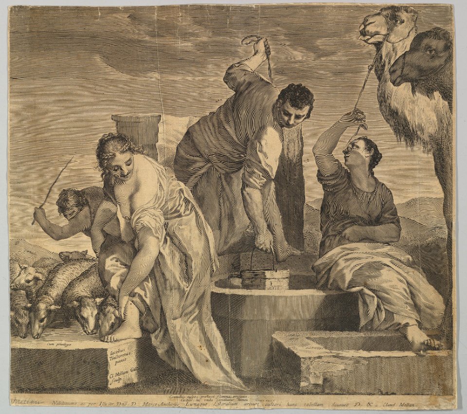 Jacob Draws Water for Rachel's Animals (Jacob abreuve le troupeau de Rachel) MET DP822660
