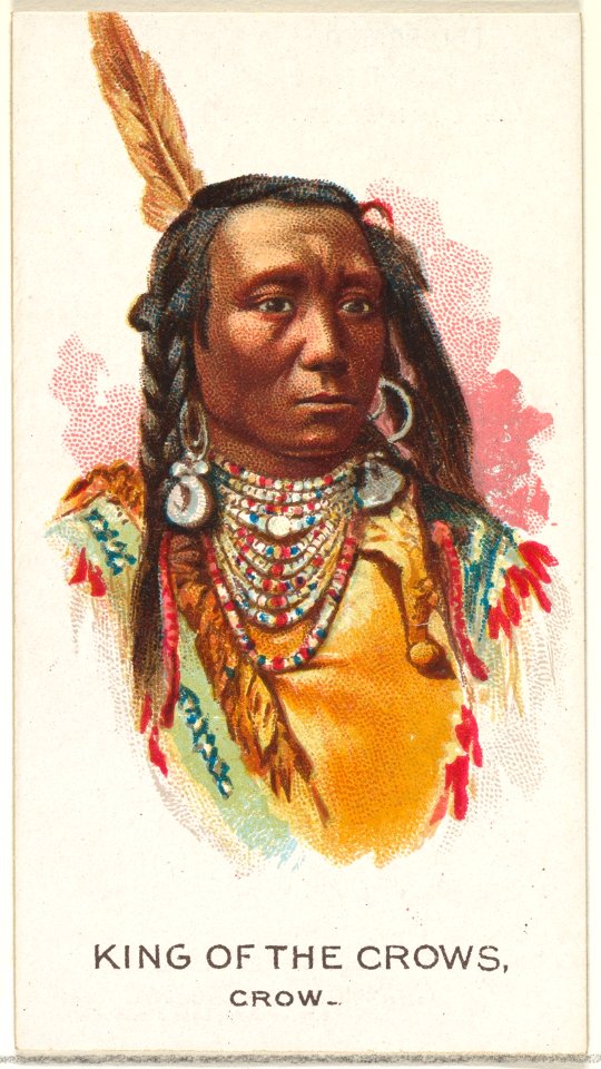 King of the Crows, Crow, from the American Indian Chiefs series (N2) for Allen & Ginter Cigarettes Brands MET DP828026