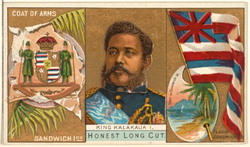 King Kalakaua I, Sandwich Islands, from the Rulers, Flags, and Coats of Arms series (N126-1) issued by W. Duke, Sons & Co. MET DPB873805