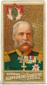 King of Saxony, from World's Sovereigns series (N34) for Allen & Ginter Cigarettes MET DP838715