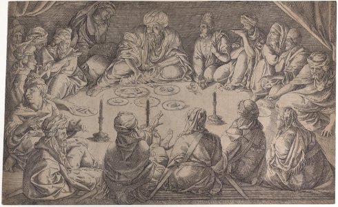 King Mulay Hasan and His Retinue at a Repast in Tunis Met DP886527
