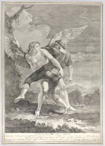 Jacob wrestling the angel Met DP885515