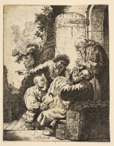 Joseph's Coat Brought to Jacob (reverse copy) MET DP814400