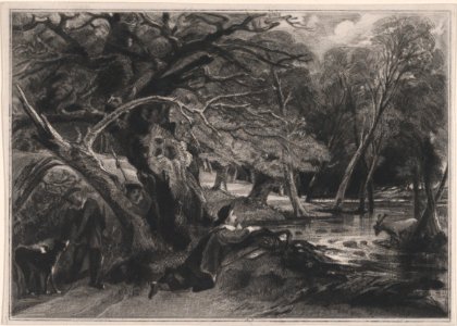Jacques and the Wounded Stag (Shakespeare, As You Like It, Act 2, Scene 1) MET DP875025