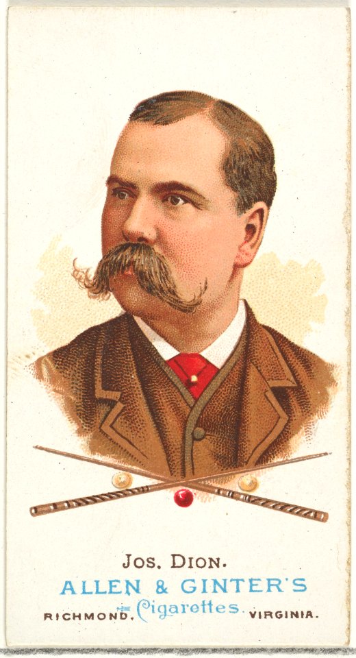 Joseph Dion, Billiard Player, from World's Champions, Series 1 (N28) for Allen & Ginter Cigarettes MET DP827437