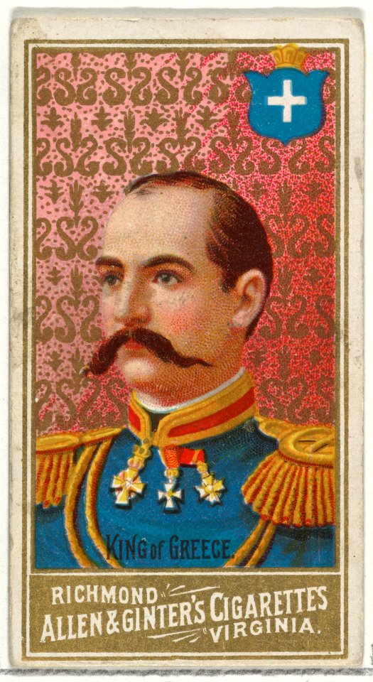 King of Greece, from World's Sovereigns series (N34) for Allen & Ginter Cigarettes MET DP838694