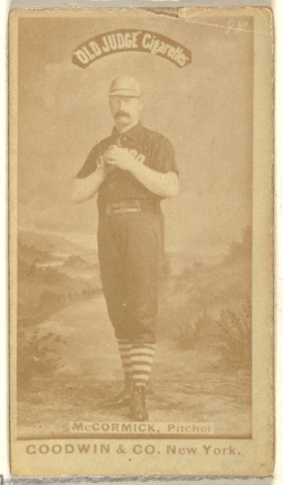James "Jim" McCormick, Pitcher, Pittsburgh Alleghenys, from the Old Judge series (N172) for Old Judge Cigarettes MET DP846474