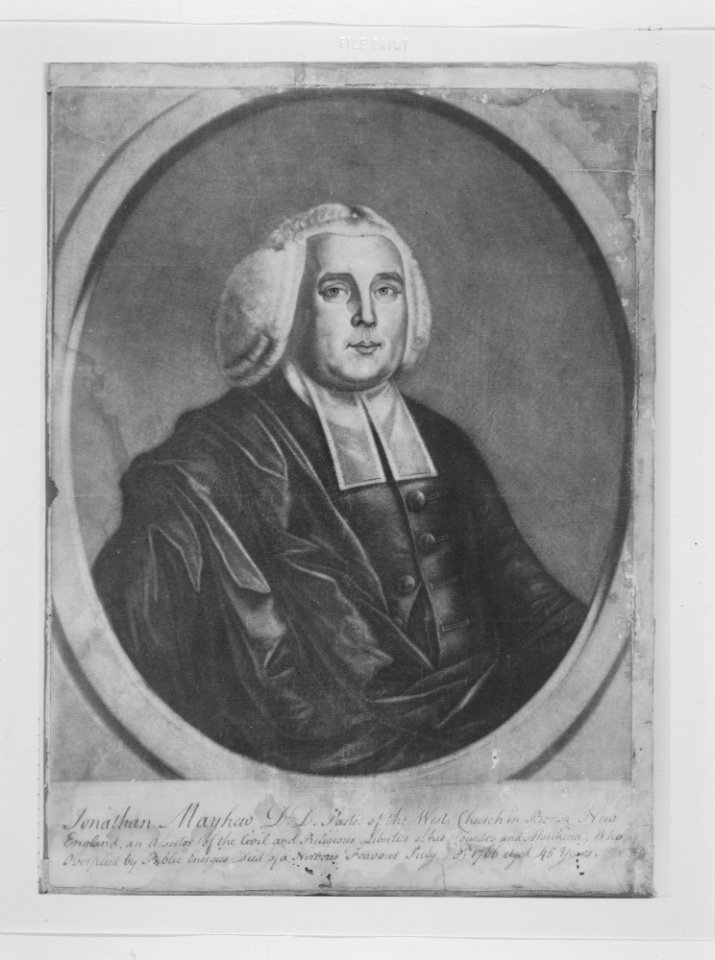 Jonathan Mayhew, D. D. Pastor of the West Church in Boston, New England MET MM2518