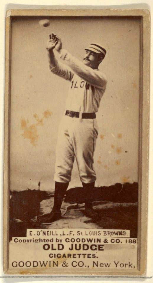 James Edward "Tip" O'Neill, Left Field, St. Louis Browns, from the Old Judge series (N172) for Old Judge Cigarettes MET DP837067