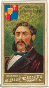 King of the Sandwich Islands, from World's Sovereigns series (N34) for Allen & Ginter Cigarettes MET DP838714