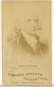 James Madison, from the Presidents of the United States series (N51) for Virginia Brights Cigarettes MET DP831863