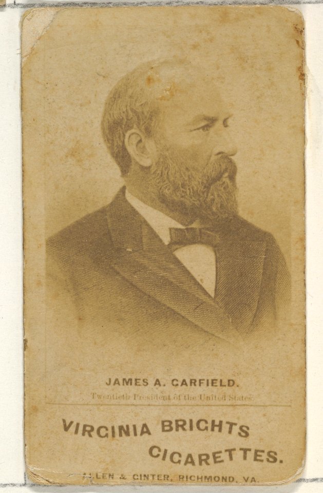 James A. Garfield, from the Presidents of the United States series (N51) for Virginia Brights Cigarettes MET DP831865
