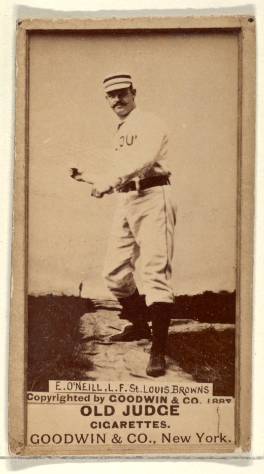 James Edward "Tip" O'Neill, Left Field, St. Louis Browns, from the Old Judge series (N172) for Old Judge Cigarettes MET DP837069