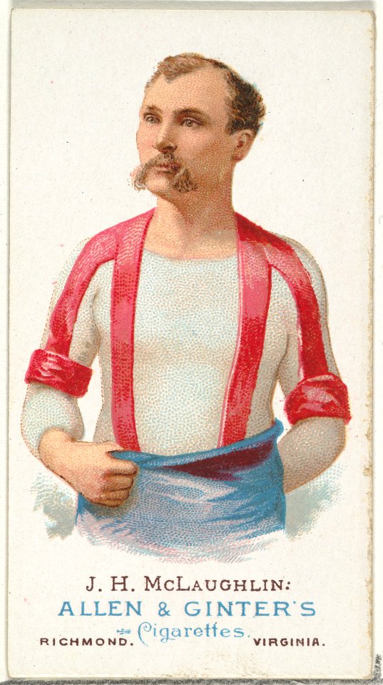 J.H. McLaughlin, Wrestler, from World's Champions, Series 1 (N28) for Allen & Ginter Cigarettes MET DP838223
