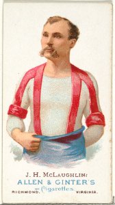 J.H. McLaughlin, Wrestler, from World's Champions, Series 1 (N28) for Allen & Ginter Cigarettes MET DP838223