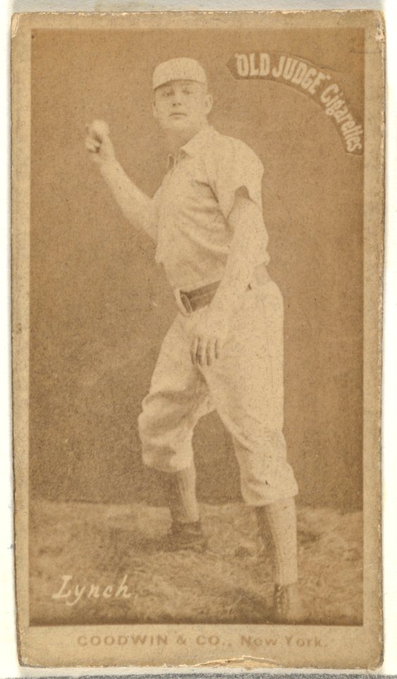 John H. "Jack" Lynch, New York Metropolitans, from the Old Judge series (N172) for Old Judge Cigarettes MET DP846476