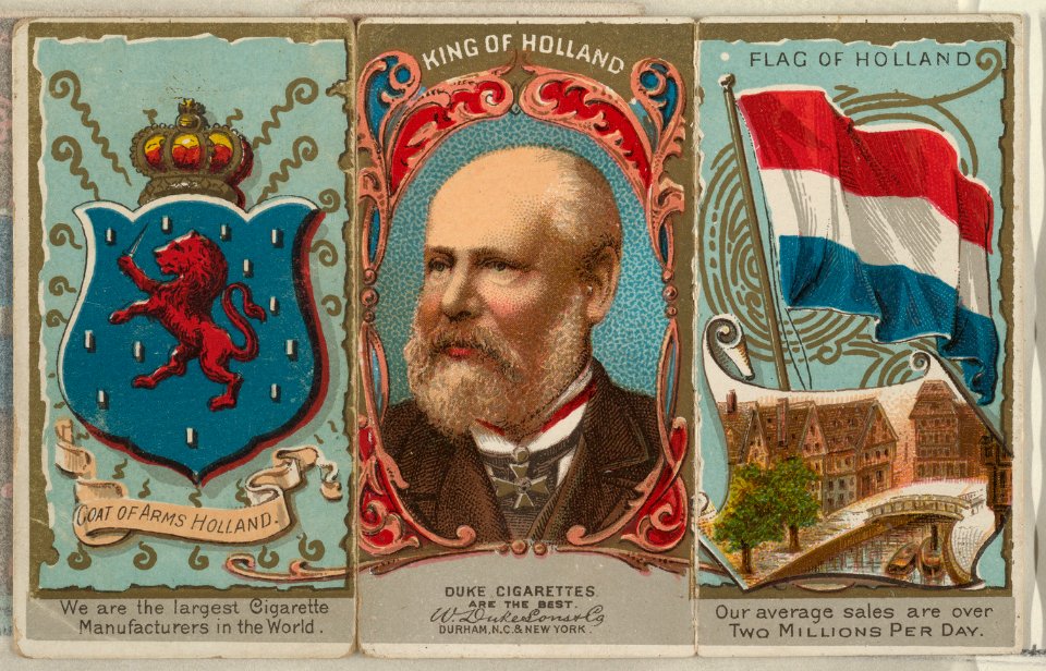 King of Holland, from the Rulers, Flags, and Coats of Arms series (N126-2) issued by W. Duke, Sons & Co. MET DPB873883
