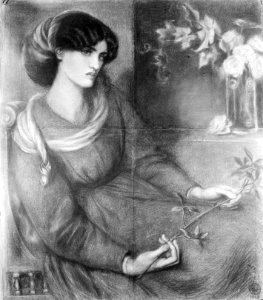 Jane Morris- Study for "Mariana" MET ep47.66.bw.R