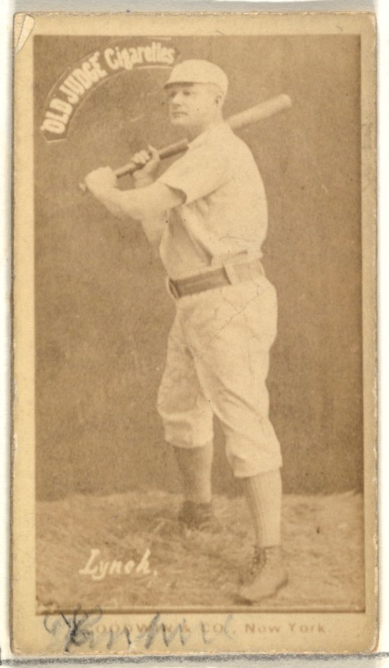 John H. "Jack" Lynch, New York Metropolitans, from the Old Judge series (N172) for Old Judge Cigarettes MET DP846477