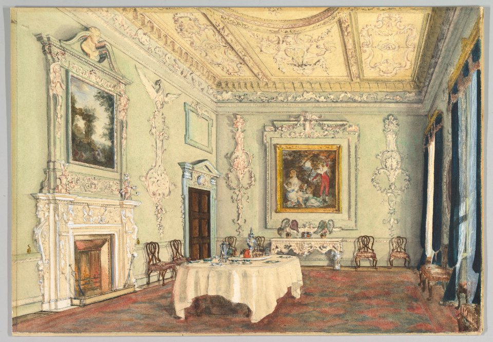 Kirtlington Park, Oxfordshire- View of the Dining Room MET DP820953