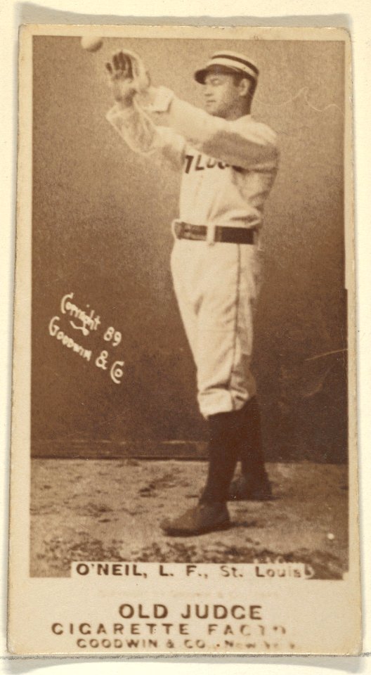 James Edward "Tip" O'Neill, Left Field, St. Louis Browns, from the Old Judge series (N172) for Old Judge Cigarettes MET DP837066