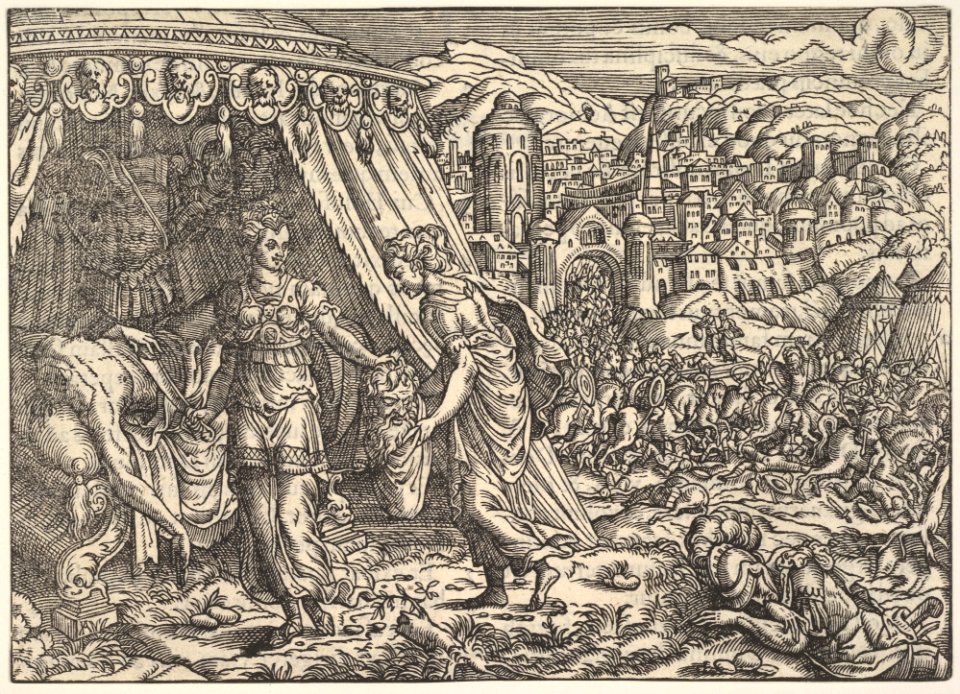 Judith and Holofernes, from Biblia, Frankfurt MET DP828509