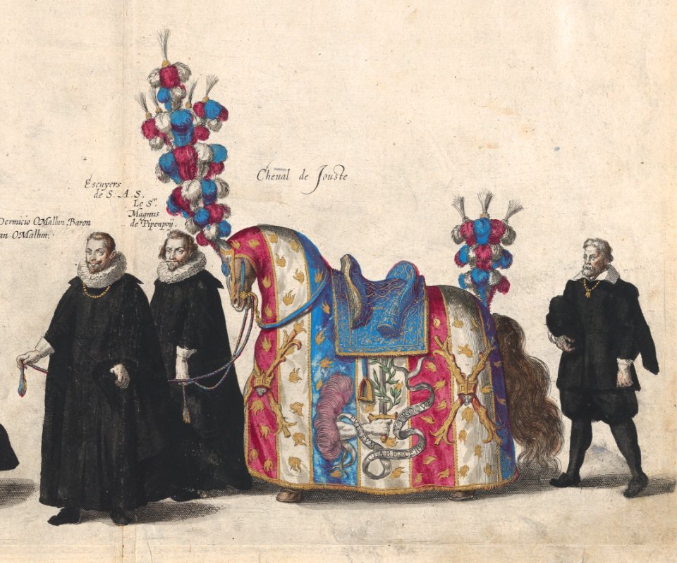 Jousting horse, funeral procession of Archduke Albert VII of Austria