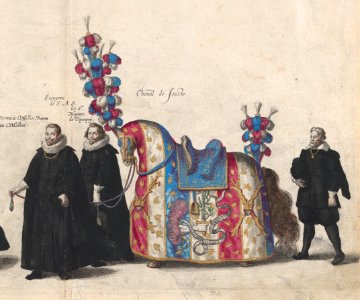 Jousting horse, funeral procession of Archduke Albert VII of Austria