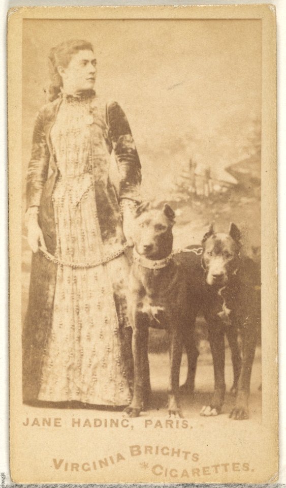Jane Hading, Paris, from the Actors and Actresses series (N45, Type 1) for Virginia Brights Cigarettes MET DP829625