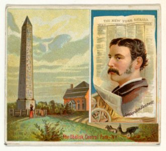James Gordon Bennett, The New York Herald, from the American Editors series (N35) for Allen & Ginter Cigarettes MET DP838865