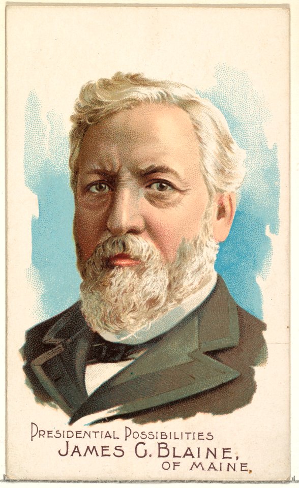 James G. Blaine of Maine, from the Presidential Possibilities series (N124) issued by Duke Sons & Co. to promote Honest Long Cut Tobacco MET DPB873723