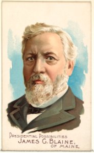 James G. Blaine of Maine, from the Presidential Possibilities series (N124) issued by Duke Sons & Co. to promote Honest Long Cut Tobacco MET DPB873723