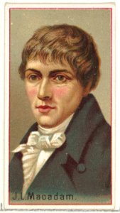 J. L. Macadam, printer's sample for the World's Inventors souvenir album (A25) for Allen & Ginter Cigarettes MET DP838839