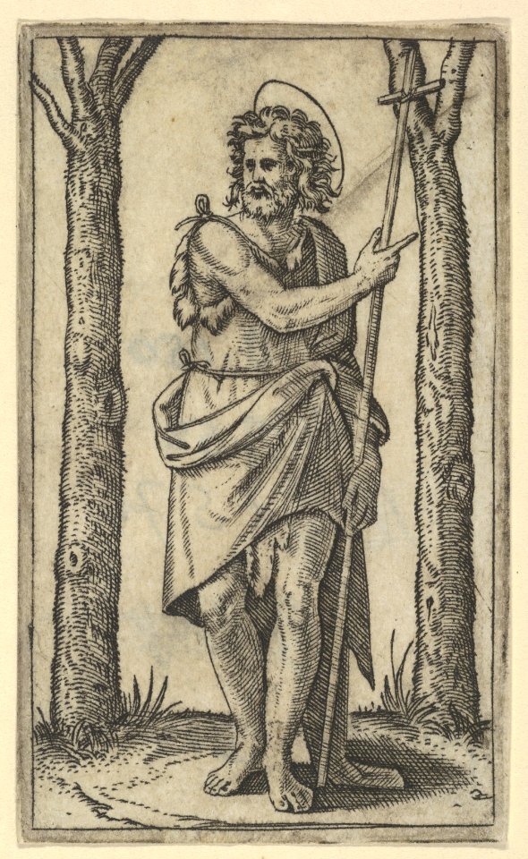 John the Baptist holding a staff, from the series 'Piccoli Santi' (Small Saints) MET DP853492